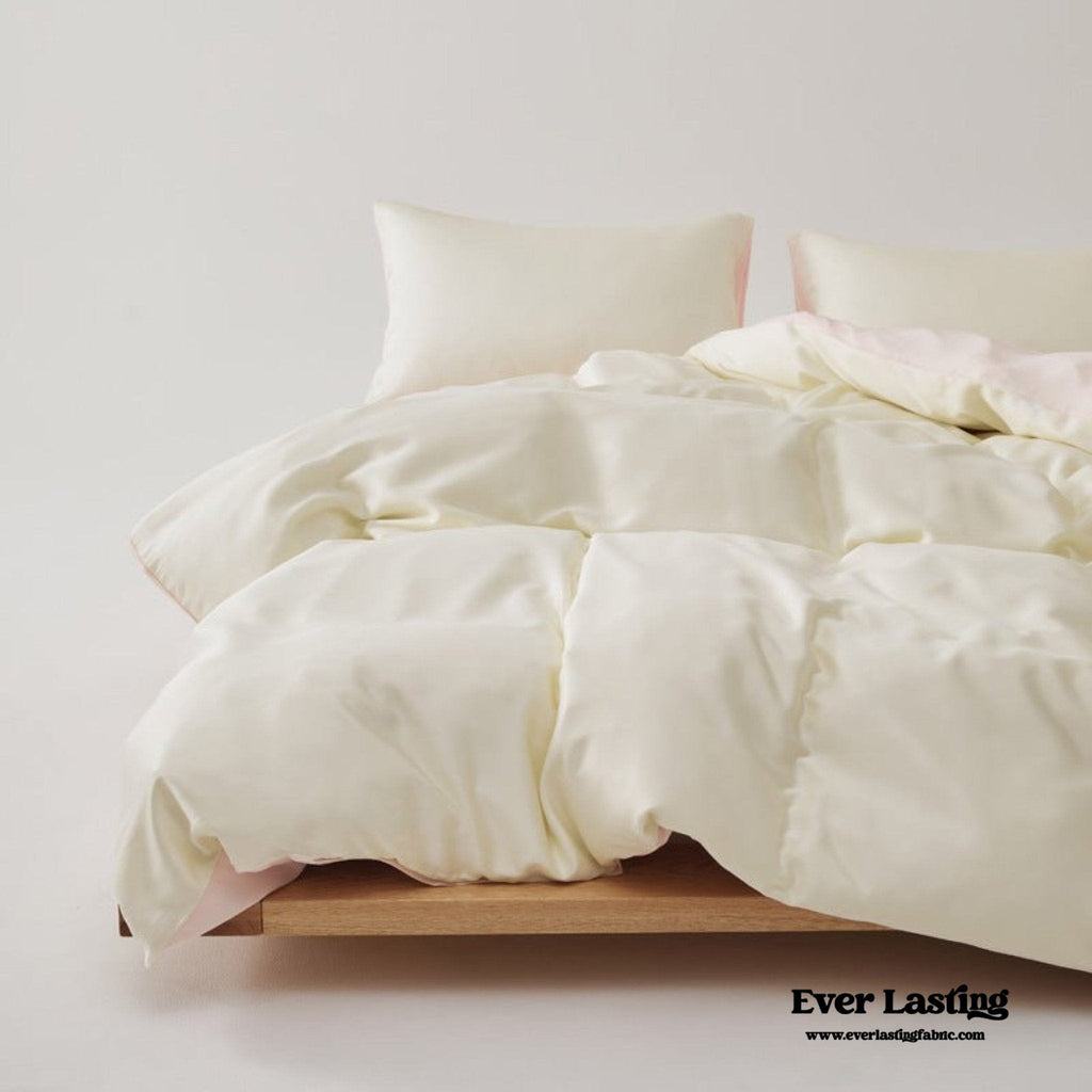 Adeline Pastel Silky Cooling TENCEL™ Bedding Set / Coffee