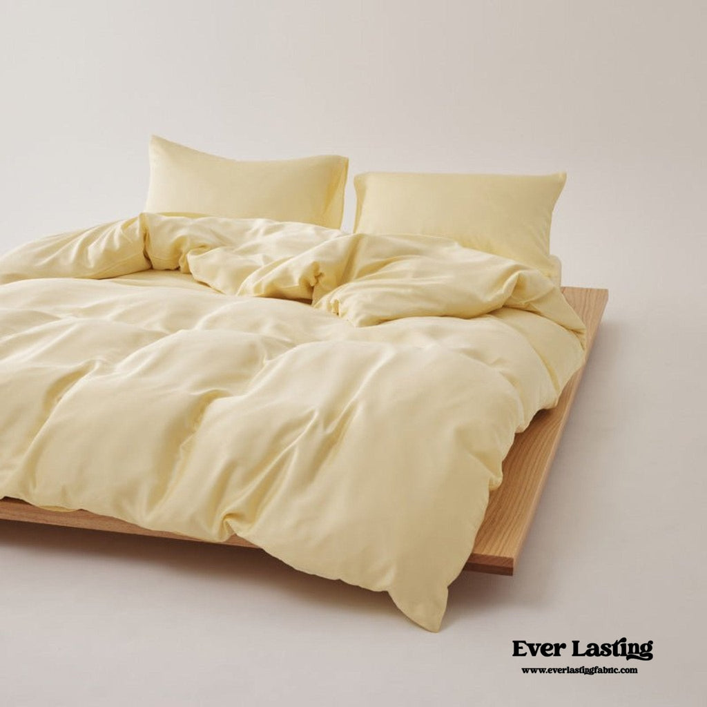 Adeline Pastel Silky Cooling TENCEL™ Bedding Set / Cream