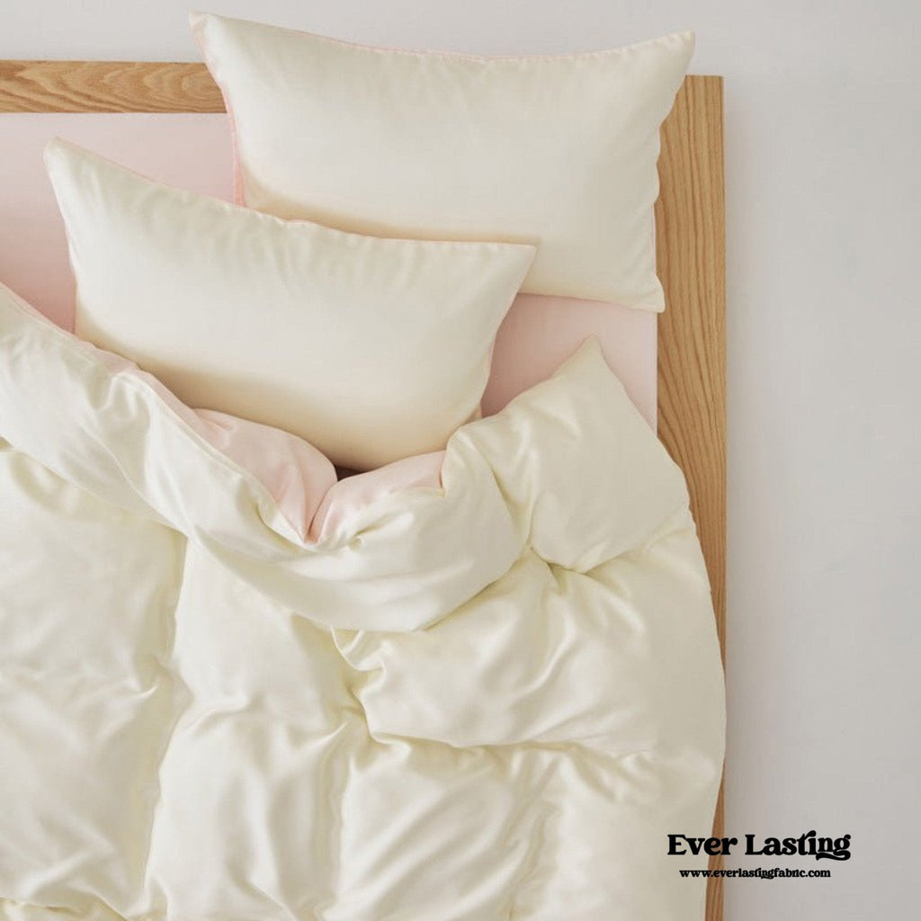 Adeline Pastel Silky Cooling TENCEL™ Bedding Set / Cream