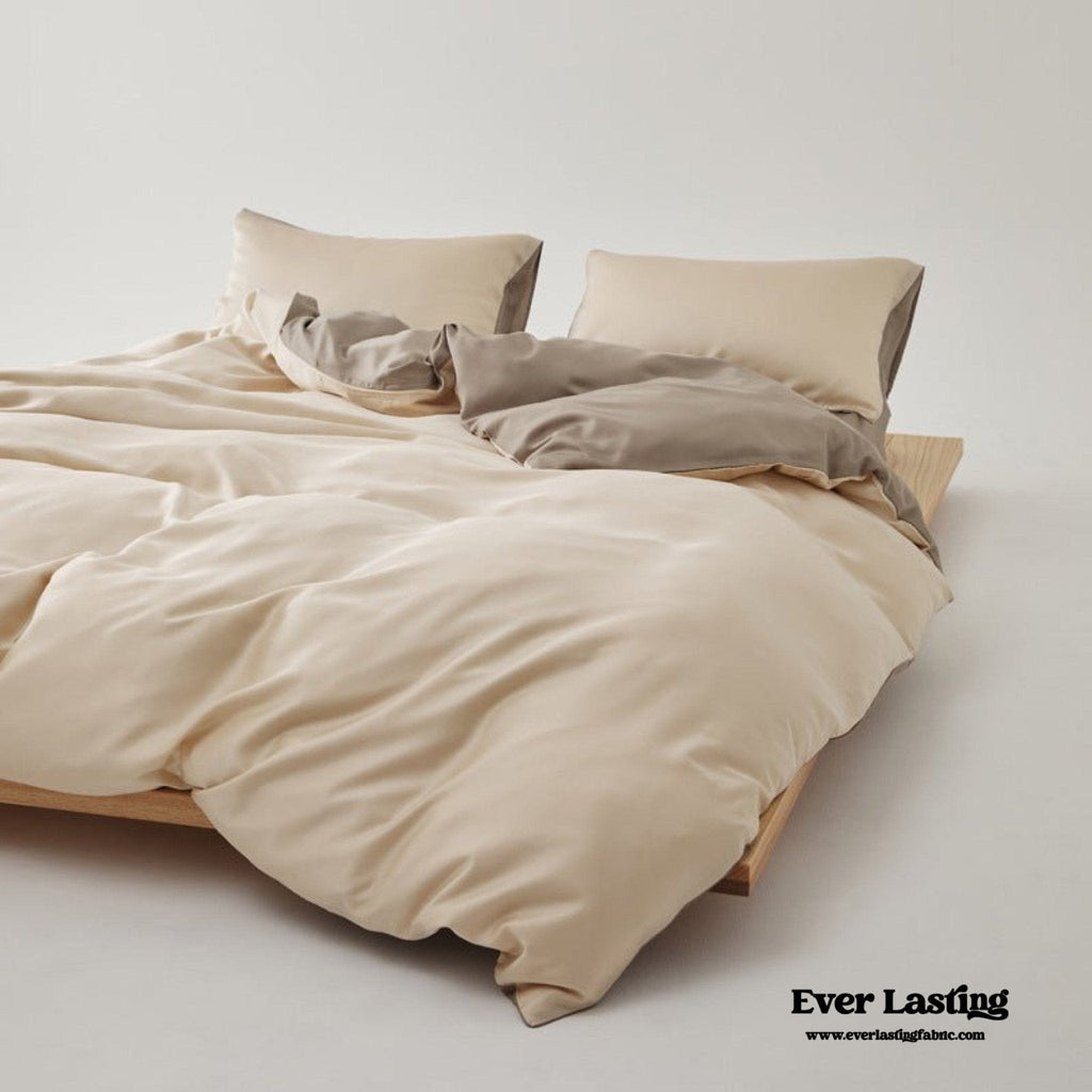 Adeline Pastel Silky Cooling TENCEL™ Bedding Set / Cream