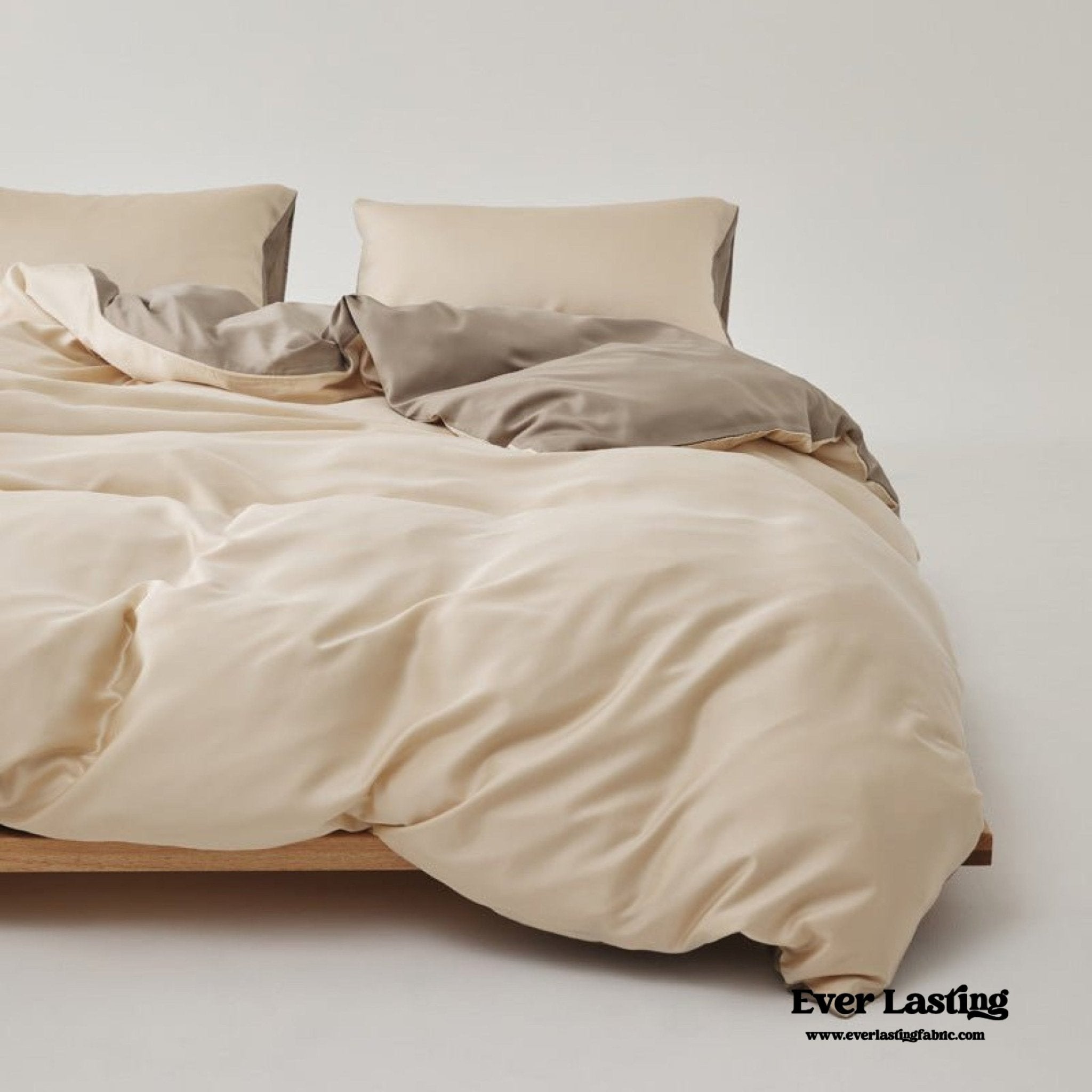Adeline Pastel Silky Cooling TENCEL™ Bedding Set / Cream