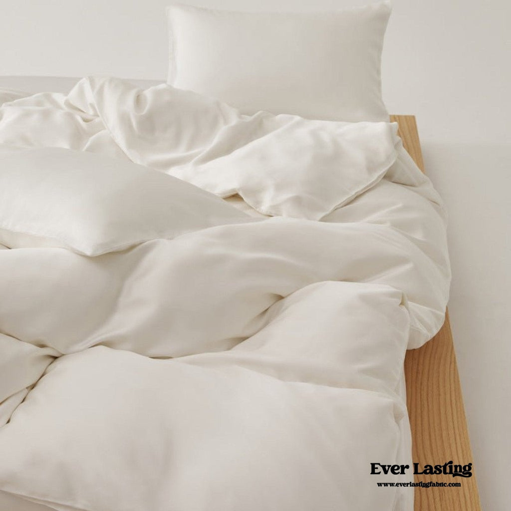 Adeline Pastel Silky Cooling TENCEL™ Bedding Set / Cream