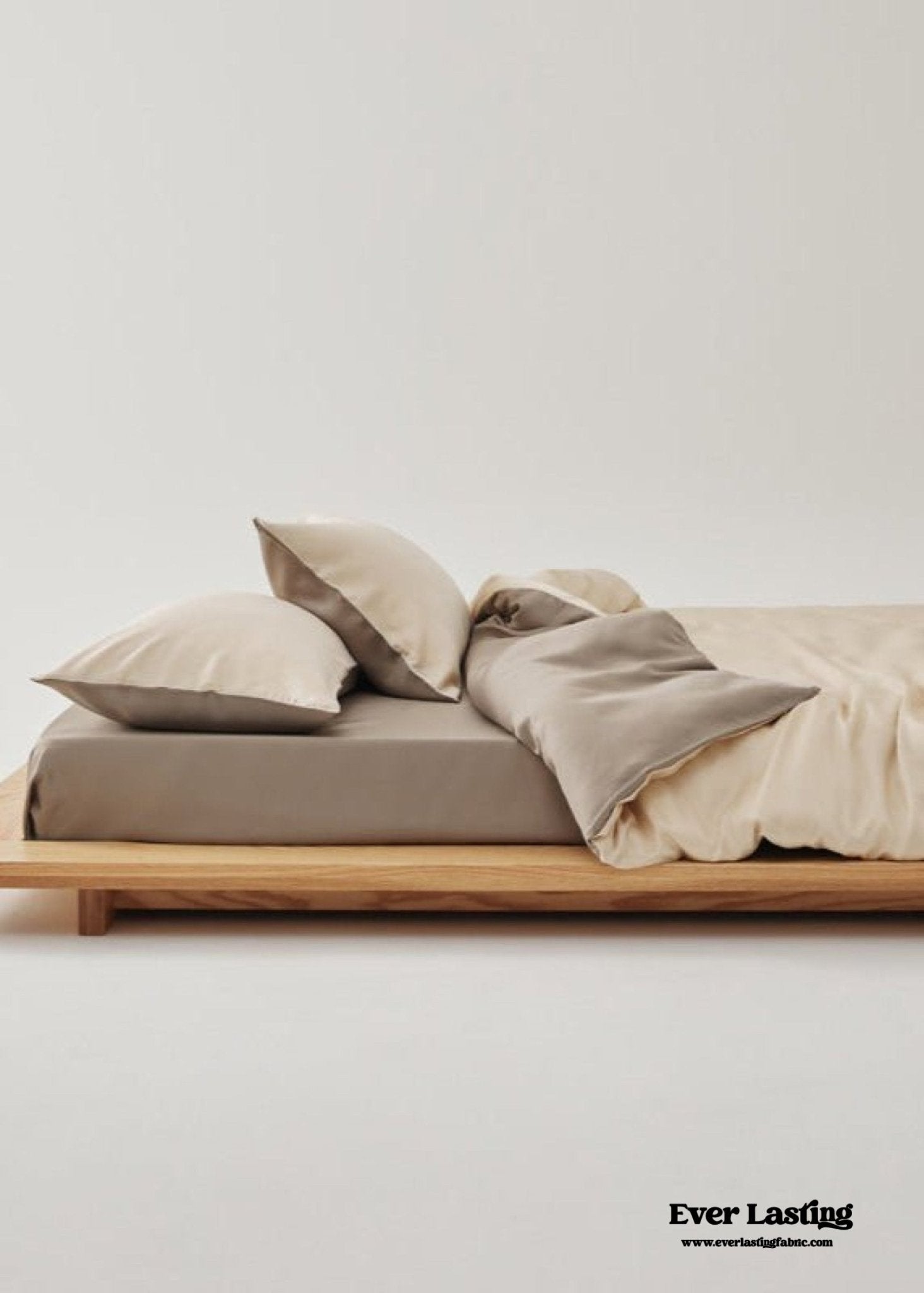 Adeline Pastel Silky Cooling TENCEL™ Bedding Set / Cream