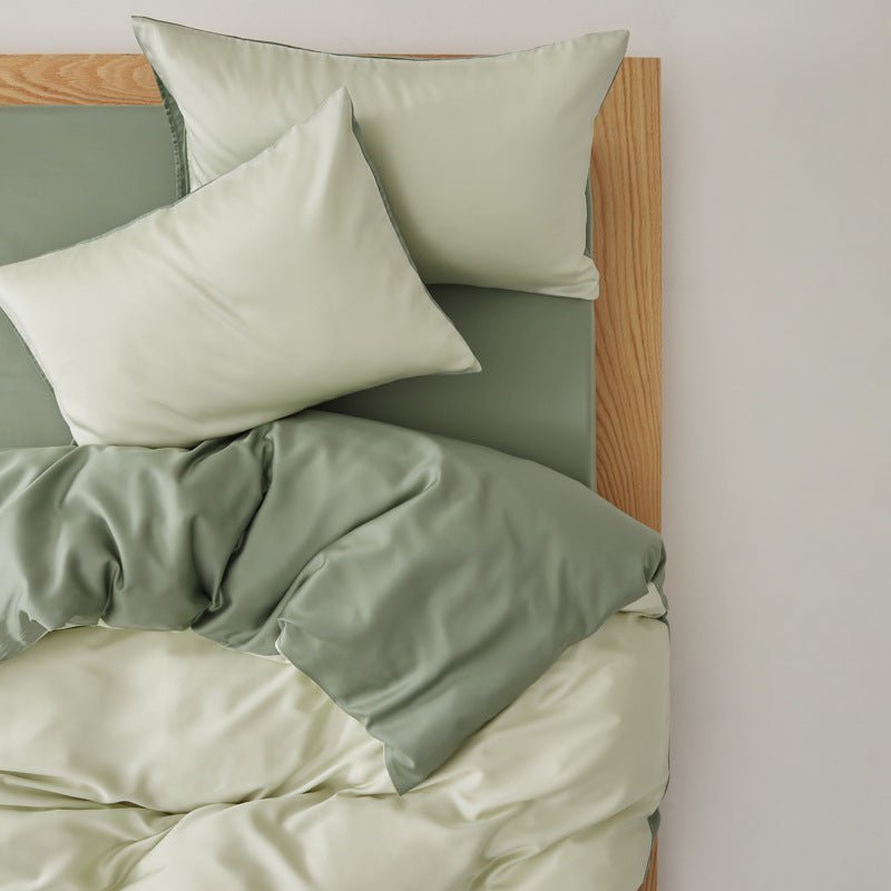 Adeline Pastel Silky Cooling TENCEL™ Bedding Set / Green