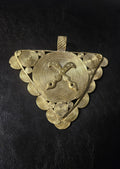 Akofena Adinkra Symbol African Brass Pendant – Handmade in Ghana