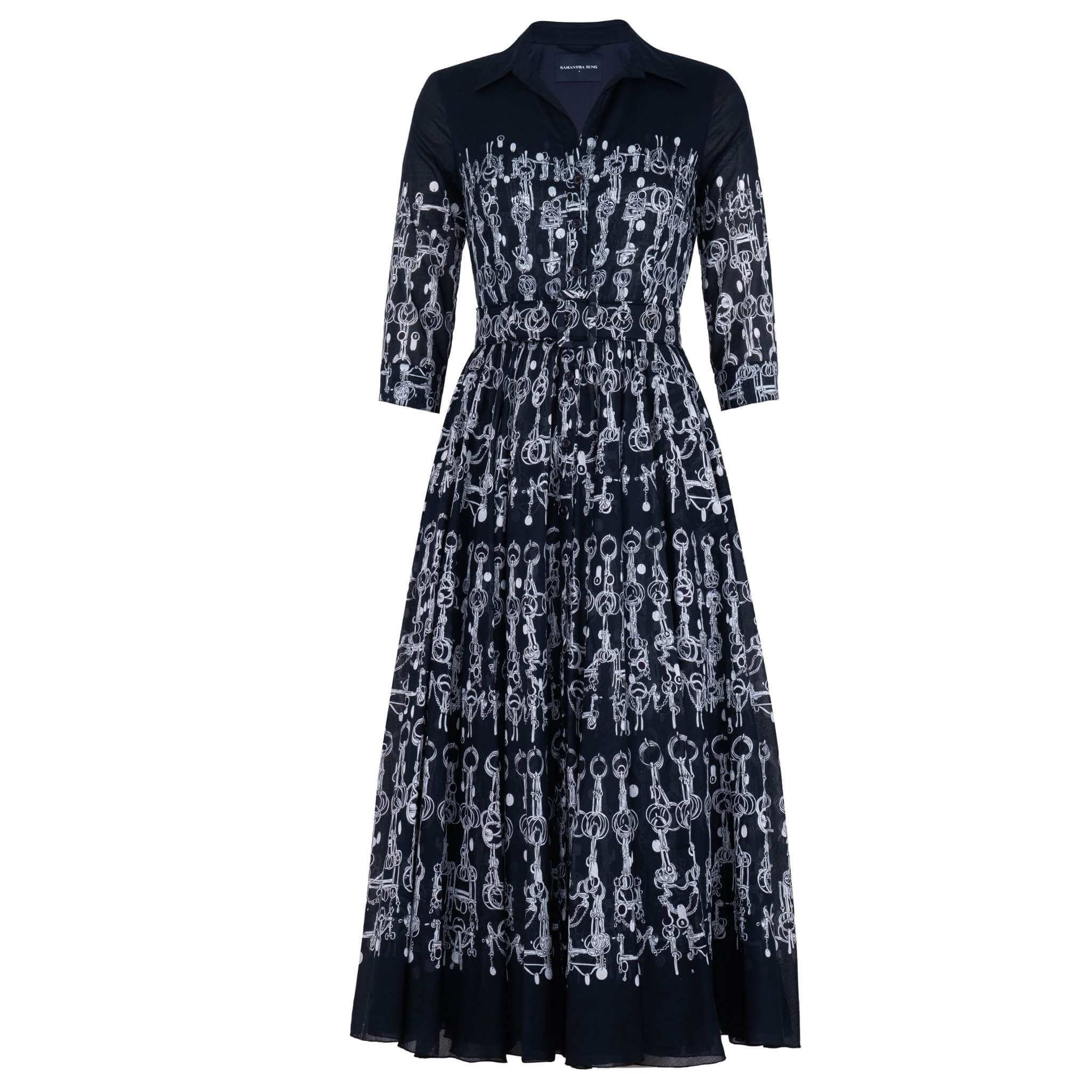 Aster Dress Horse Chain Deep Indigo Dress