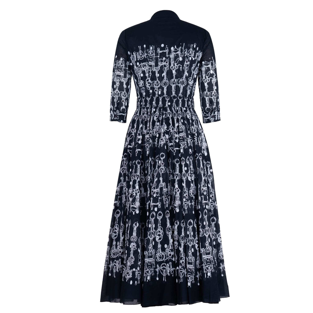 Aster Dress Horse Chain Deep Indigo Dress