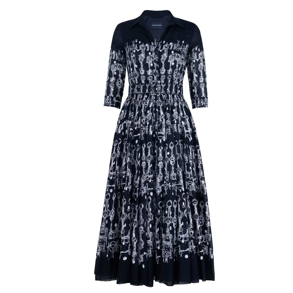 Aster Dress Horse Chain Deep Indigo Dress