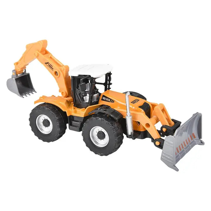 7" Diecast Pull Back Farm Tractor Assortment