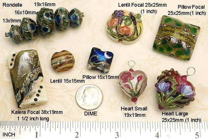 10414711 - Five Arctic Blast Graduated Rondelle Beads