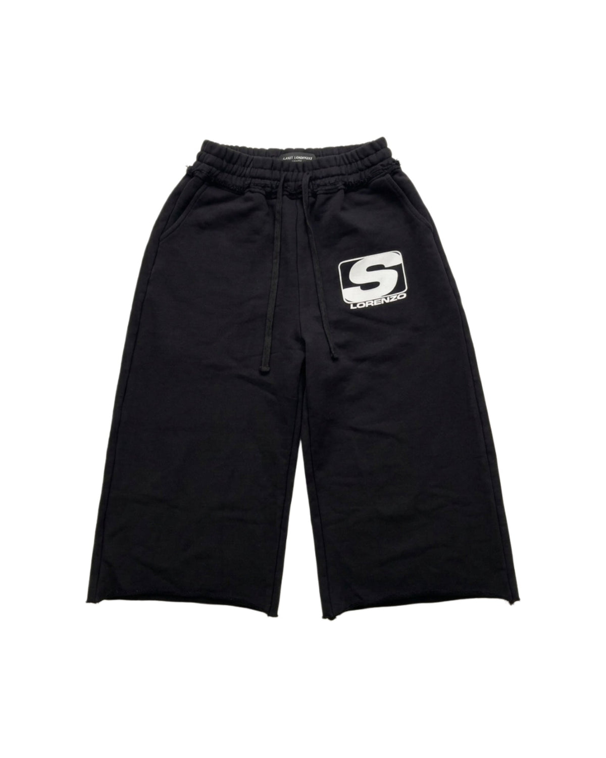 BLACK 3/4 SHORTS