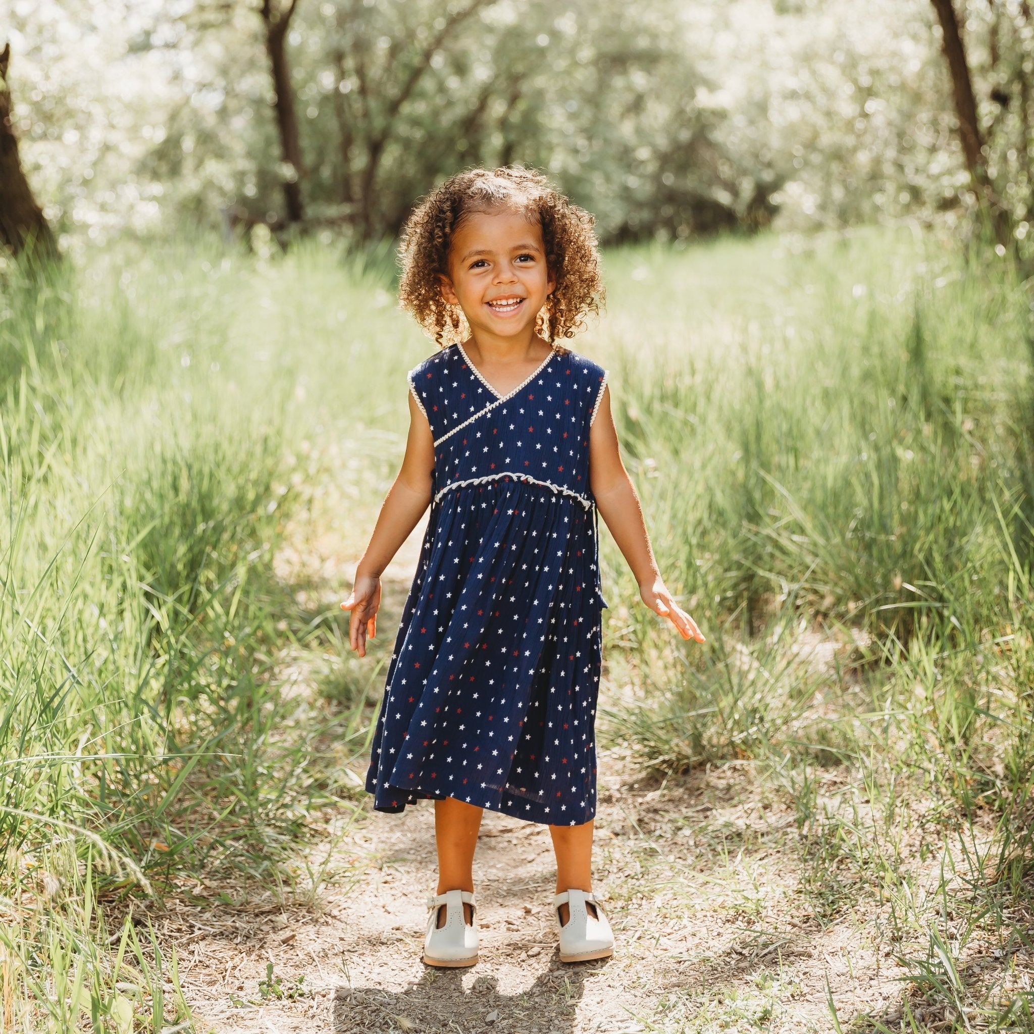 Blue Stars 4th of July Dress