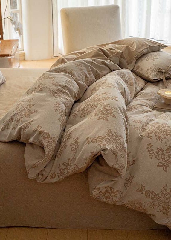 Bonnie Ribbon Bow Tie Floral Bedding Set / Pink