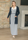 Celeste Striped Knit Maxi Dress