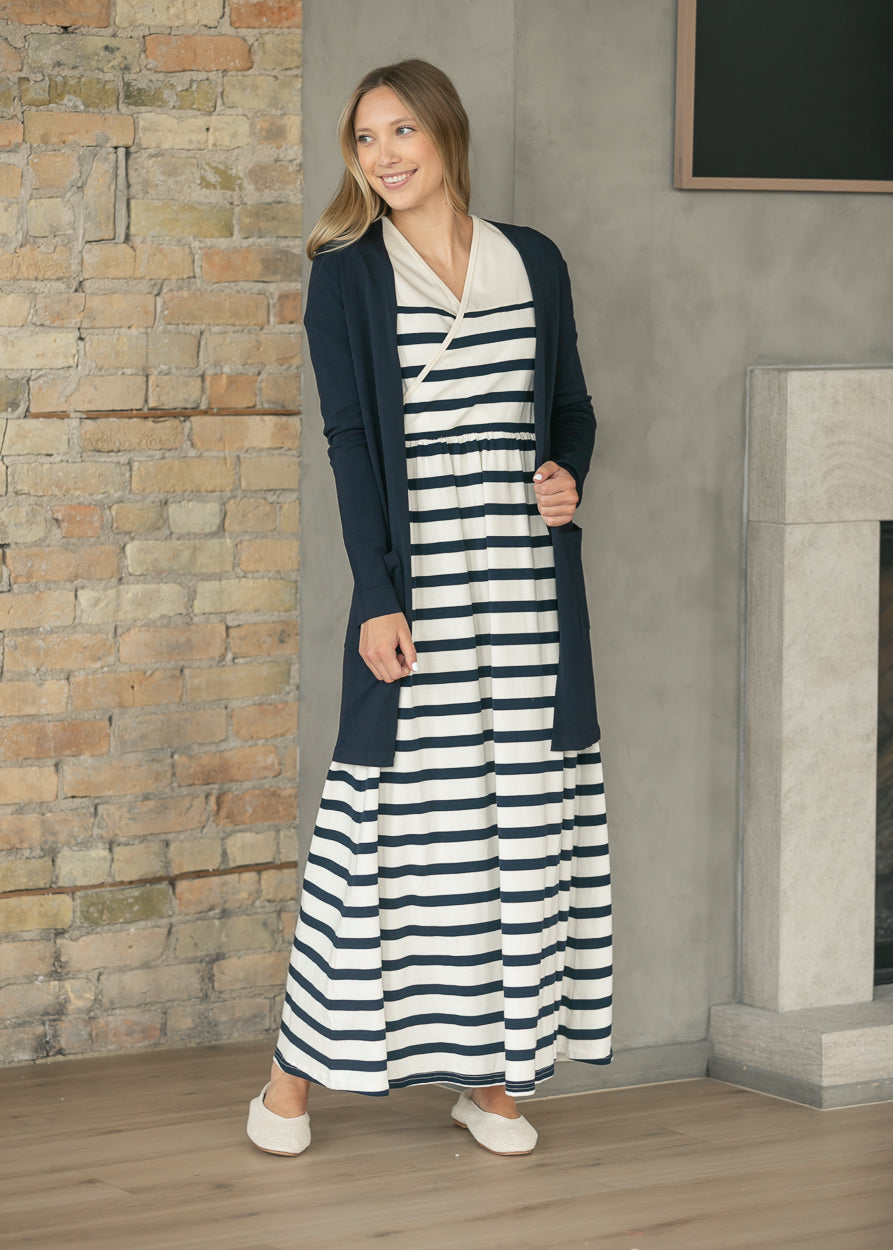 Celeste Striped Knit Maxi Dress
