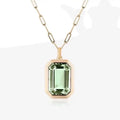 Molly Zircon Pendant Necklace in Green