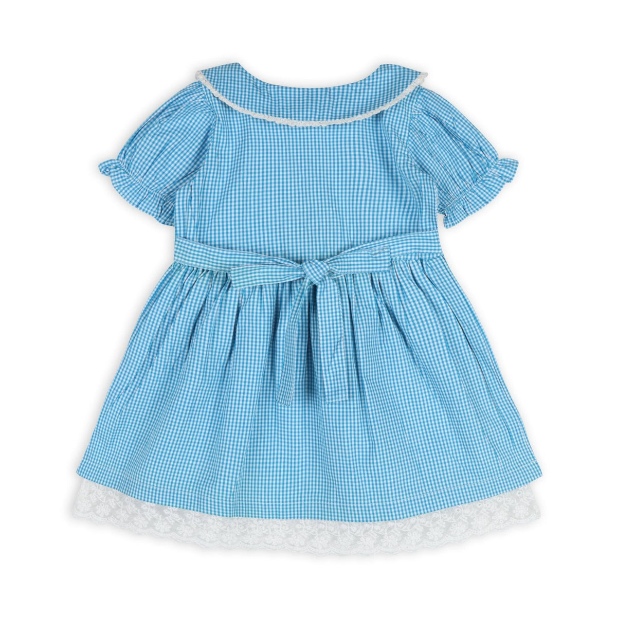 Columbia Blue Gingham Girls Dorothy Dress