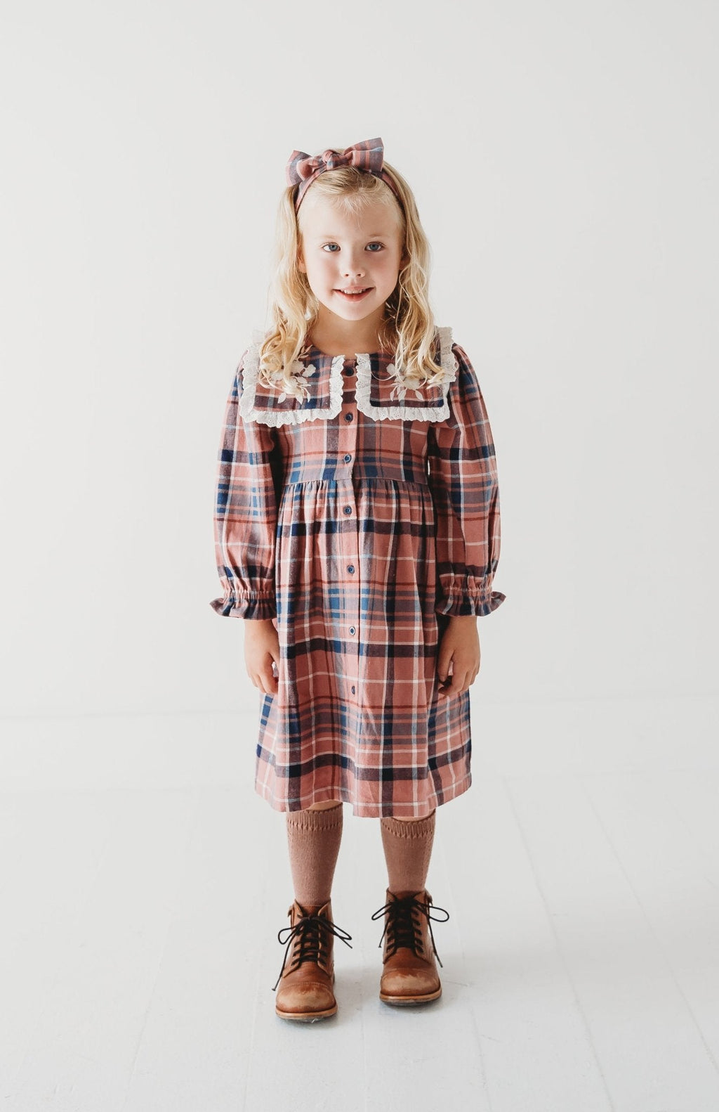Cotton Candy Plaid Dress