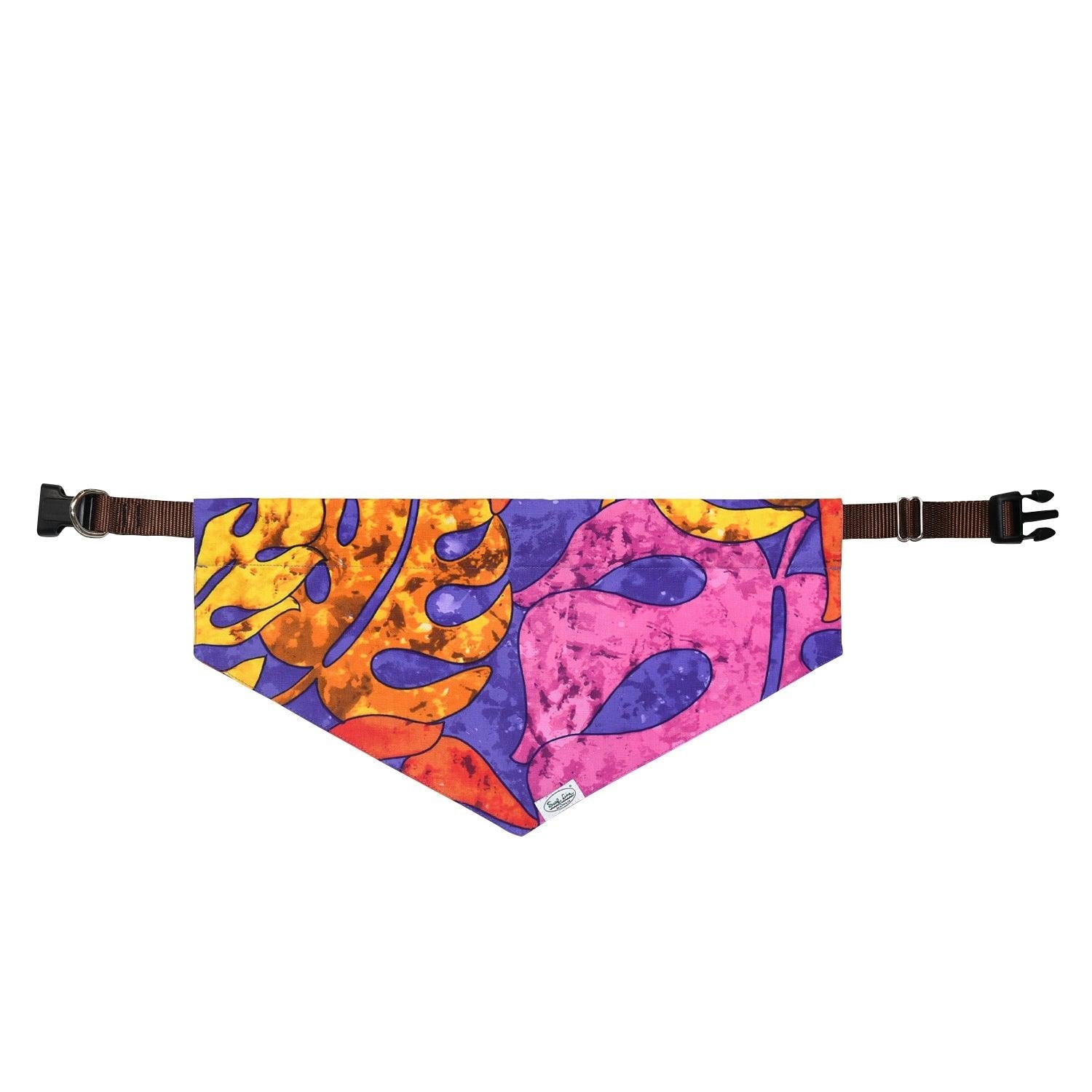 Pet Collar Scarf - Surf Line Hawaii Leaves