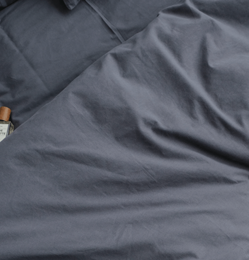 Earth Tone Bedding Set / Dark Blue