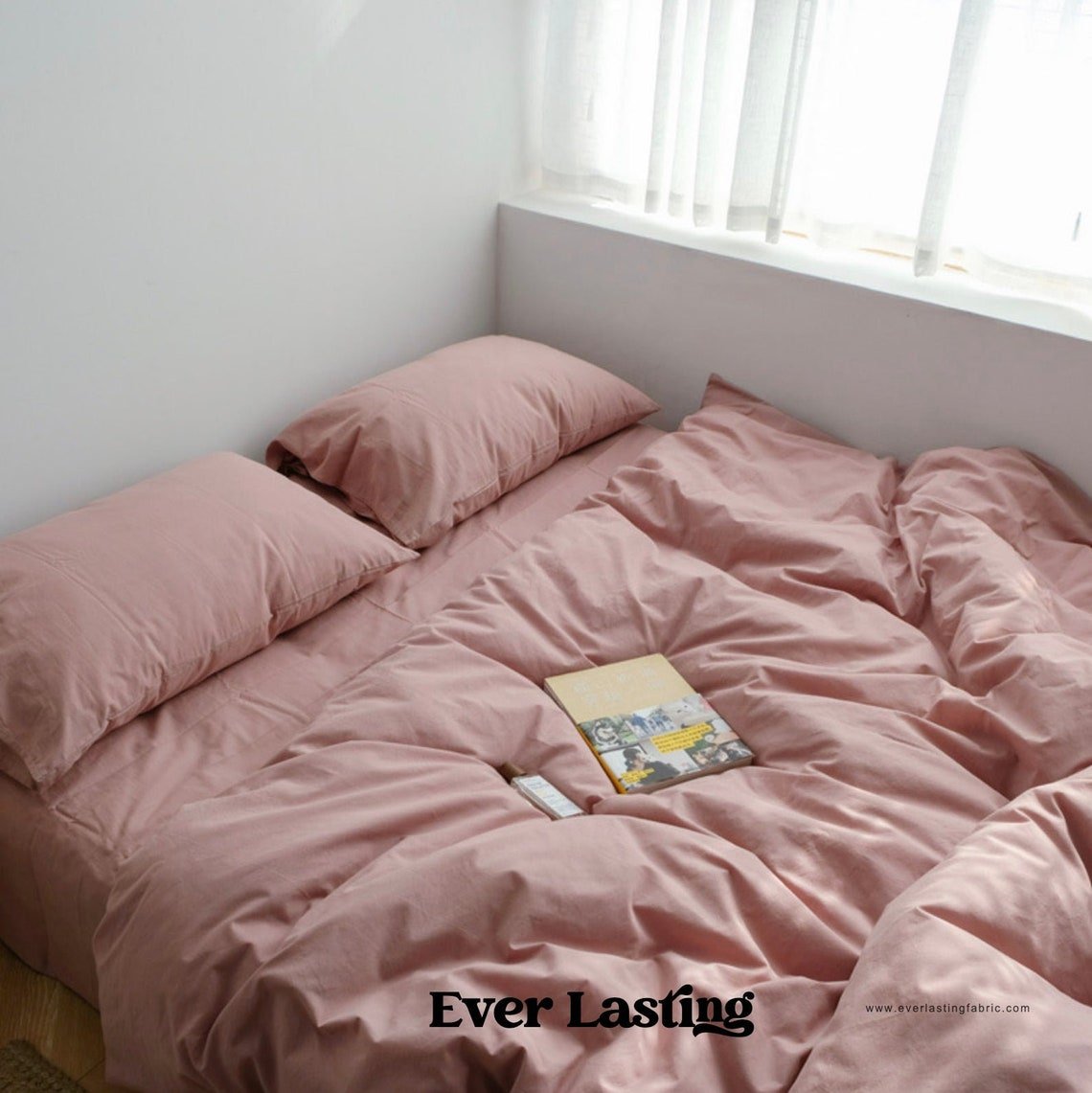 Earth Tone Bedding Set / Dark Blue