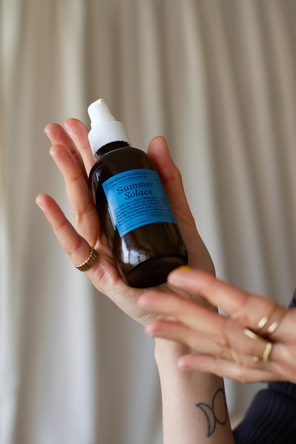 Emanations Profound Face Oil – Deeply Nourishing Tallow, Emu Oil, Champa, Tuberose & White Ginger Lily