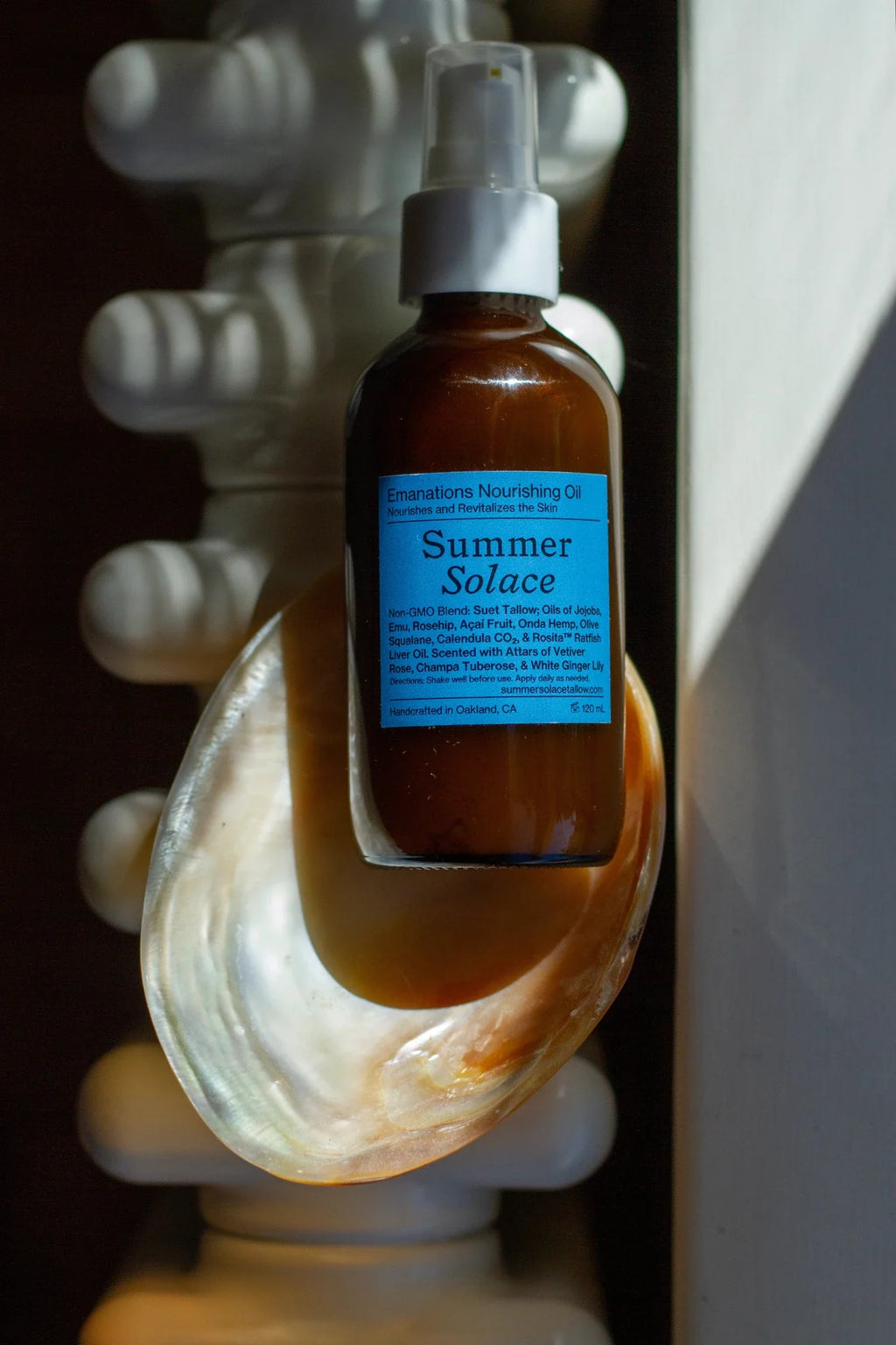Emanations Profound Face Oil – Deeply Nourishing Tallow, Emu Oil, Champa, Tuberose & White Ginger Lily