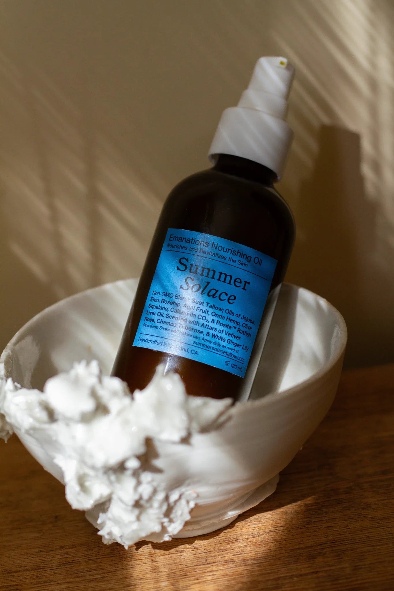 Emanations Profound Face Oil – Deeply Nourishing Tallow, Emu Oil, Champa, Tuberose & White Ginger Lily