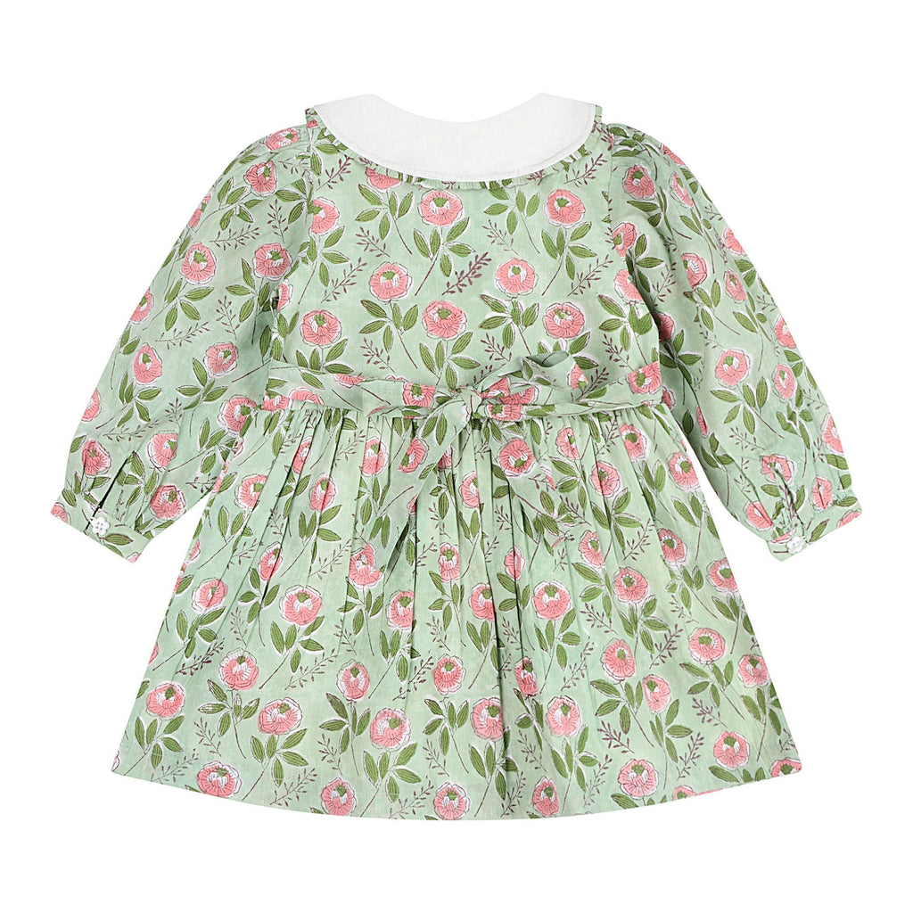 Emerald Bloom Floral Dress
