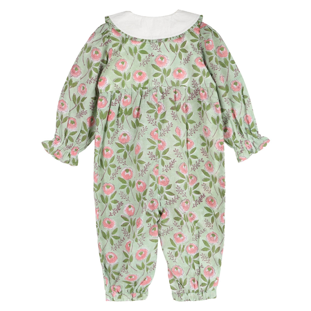 Emerald Bloom Floral Jumpsuit
