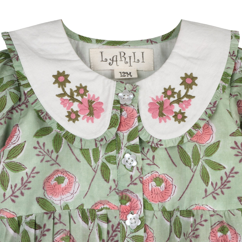 Emerald Bloom Floral Jumpsuit