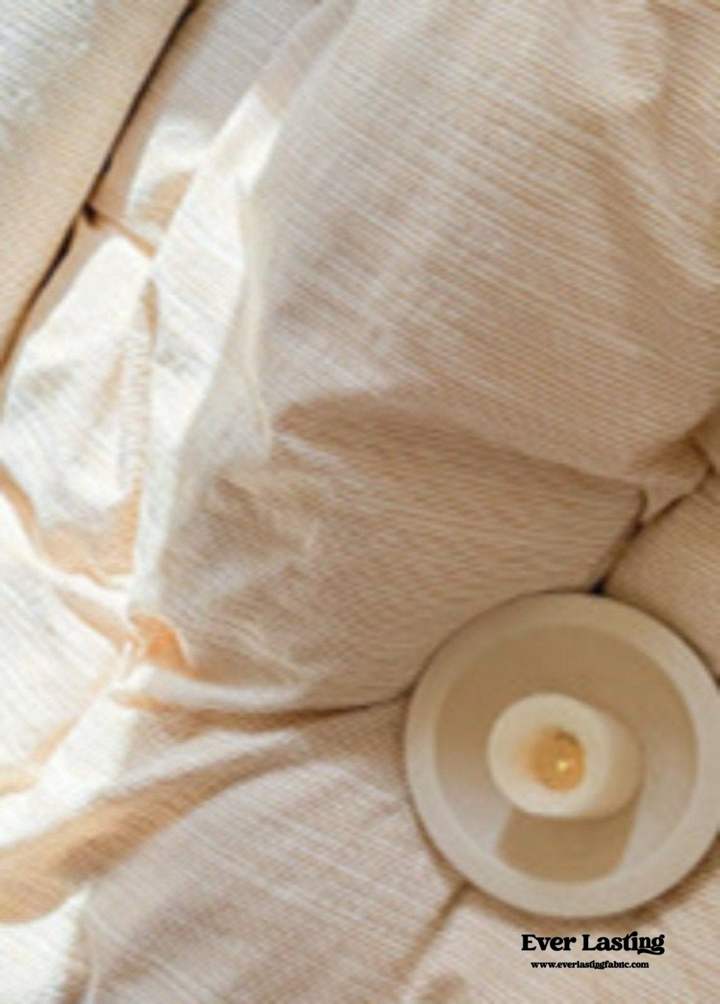 Emma Duo Striped Jacquard Bedding Set / Cream