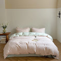 Emma Duo Striped Jacquard Bedding Set / Light Pink