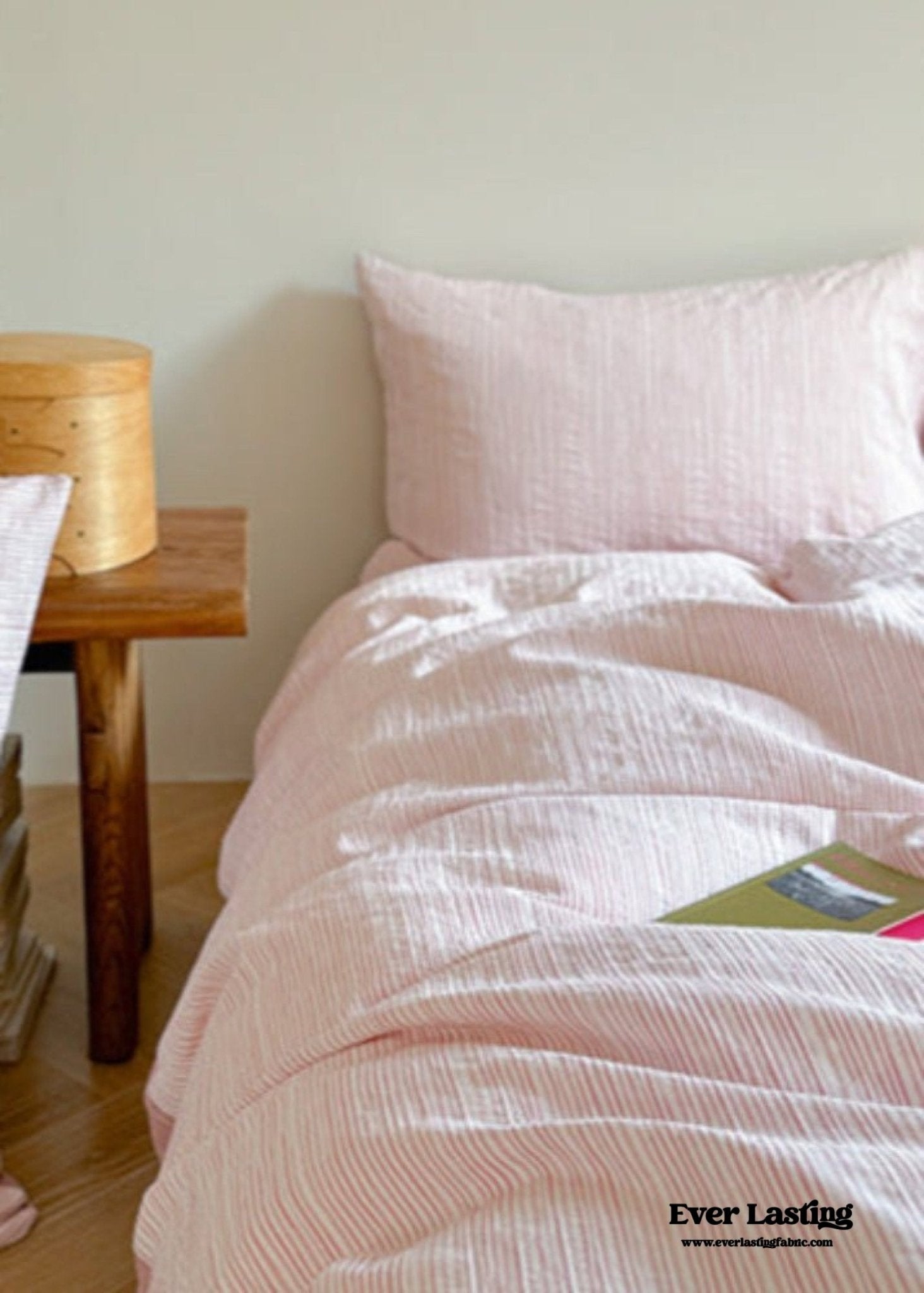 Emma Duo Striped Jacquard Bedding Set / Light Purple