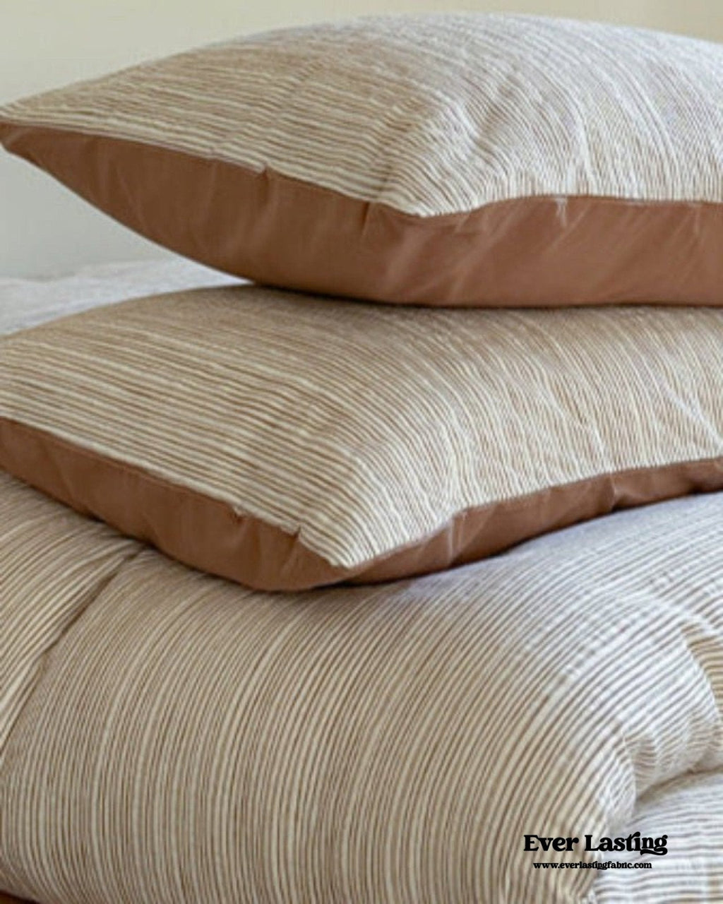 Emma Duo Striped Jacquard Bedding Set / Light Purple
