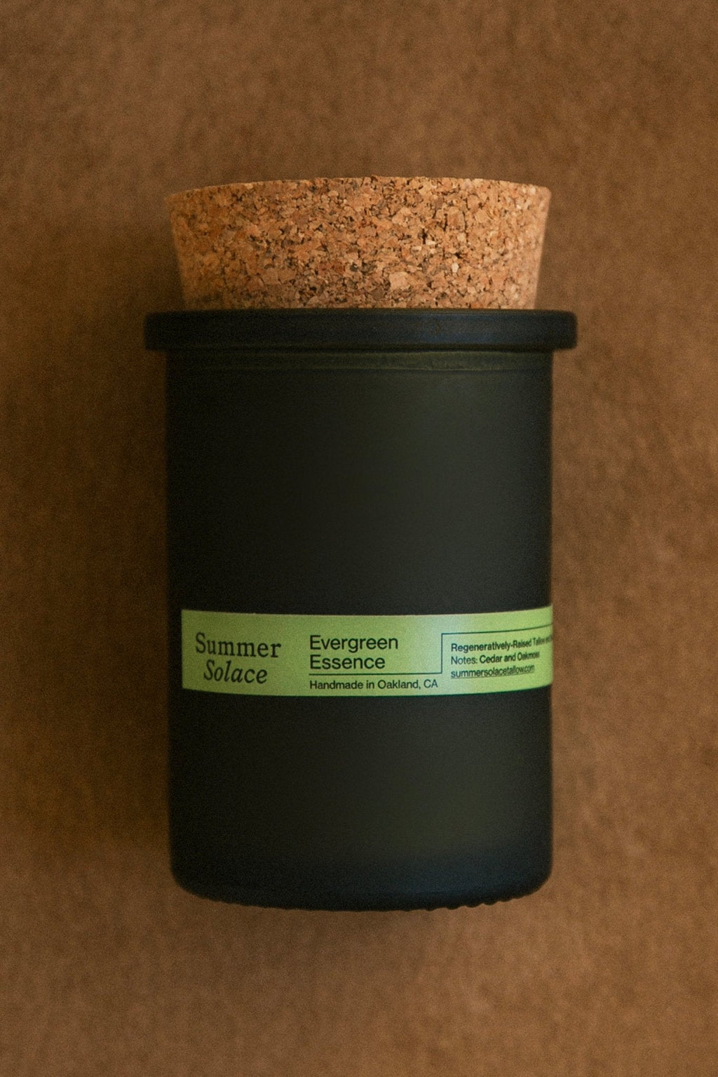 Evergreen Essence – Cedar & Oakmoss Candle | 6 oz Tallow & Beeswax