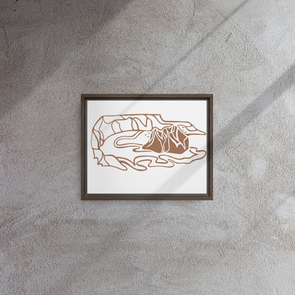 Minimalist Bird Island Canvas