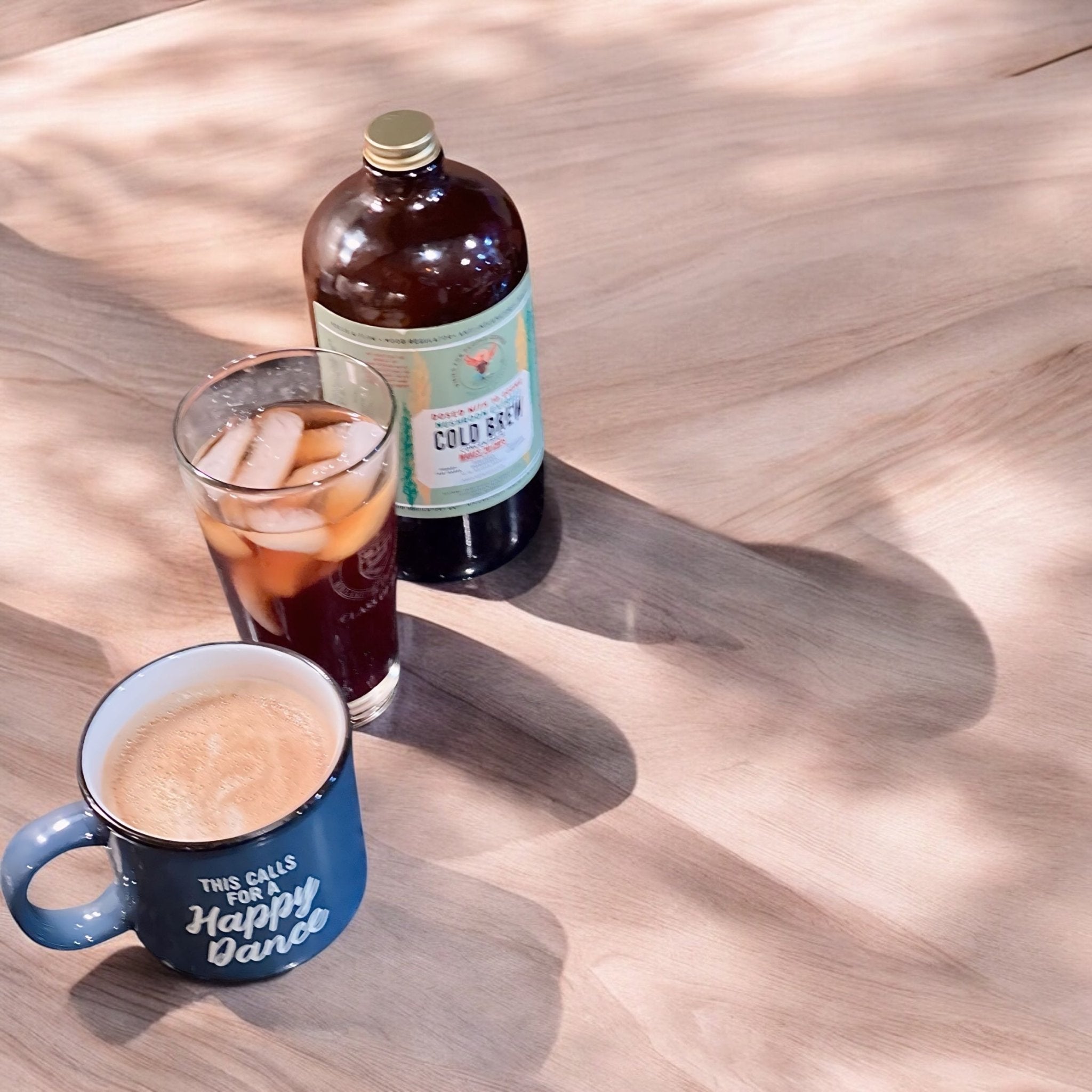 Happy Mushroom concentrated Cold Brew coffee