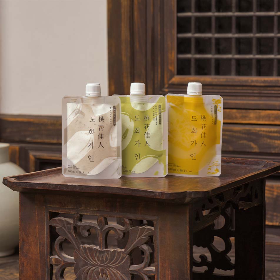House of Dohwa Wash Off Mask Pack Set (Rice+Pumpkin+Mungbean)