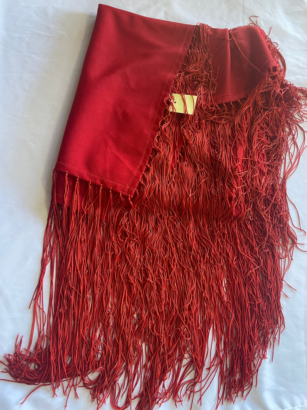 Handcrafted Old Pawn Red Vintage Blanket