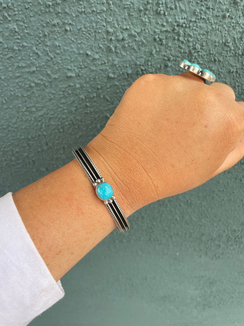 Sterling Silver & Turquoise Cuff Bracelet