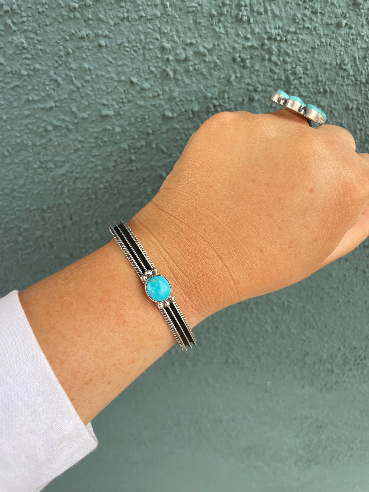 Sterling Silver & Turquoise Cuff Bracelet