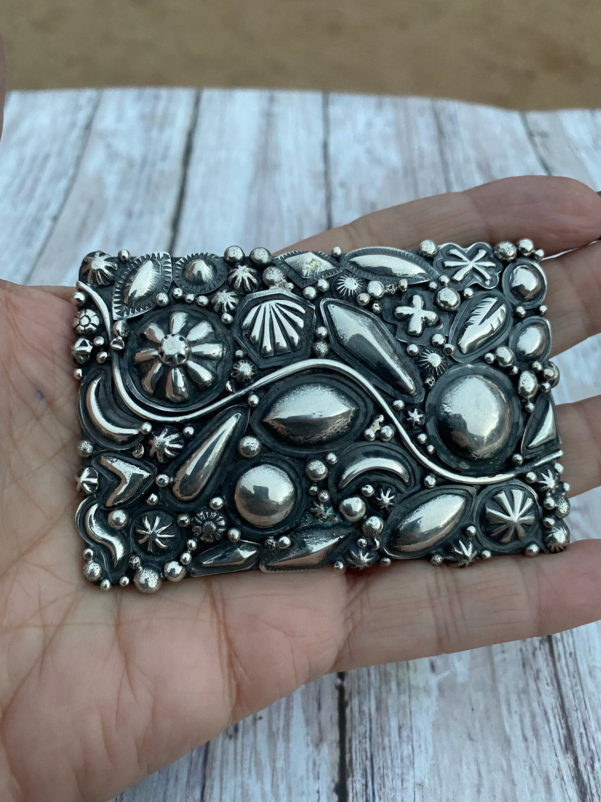Ronnie Willie Sterling Silver Belt Buckle