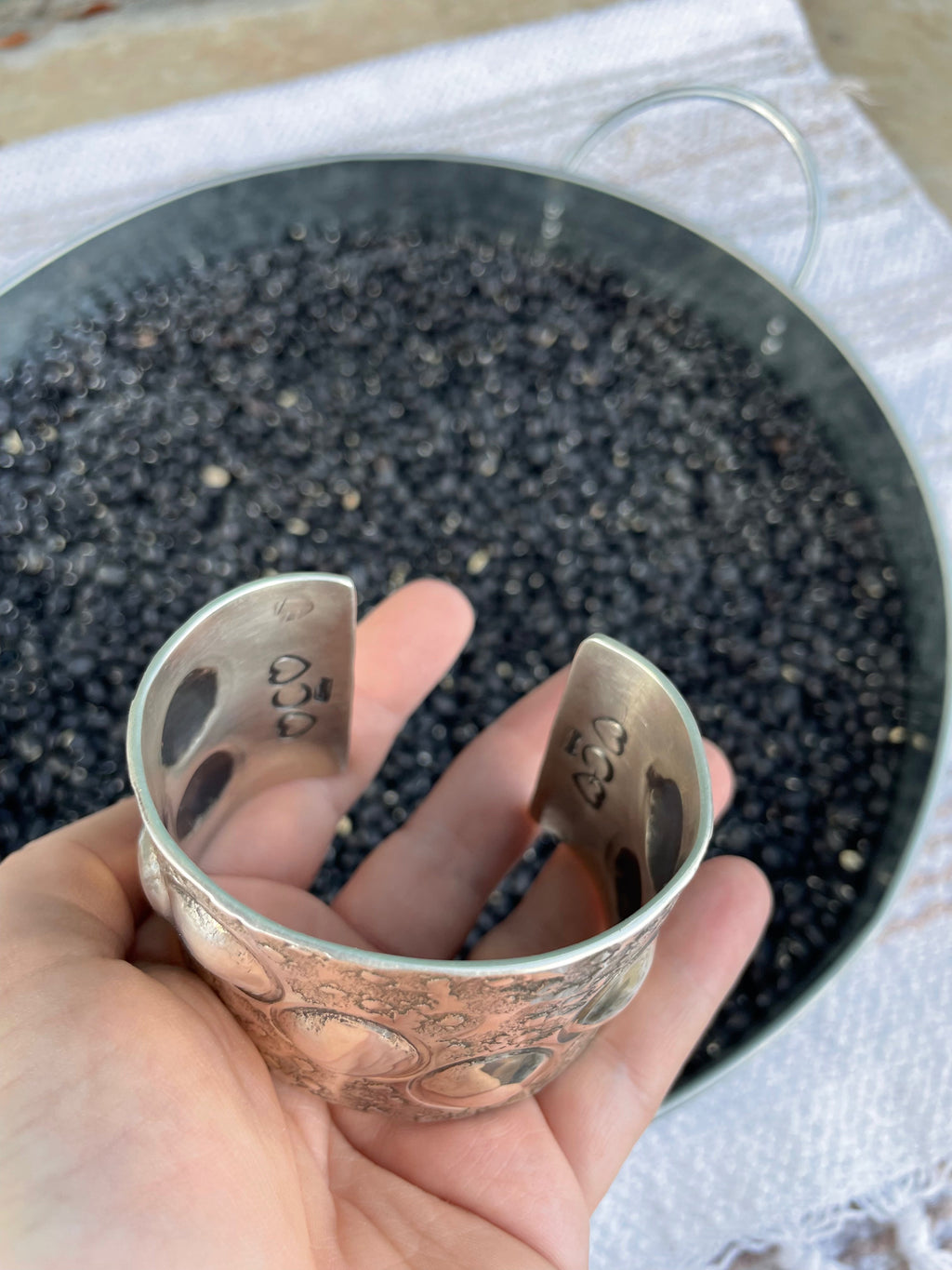 Handcrafted Sterling Silver Cuff Bracelet By Codie Willie