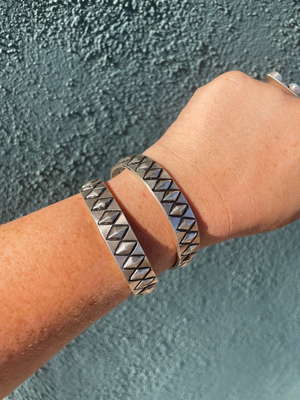 “The Blake” Amazing Handcrafted Sterling Silver Cuff Bracelet Signed