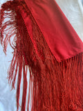 Handcrafted Old Pawn Red Vintage Blanket
