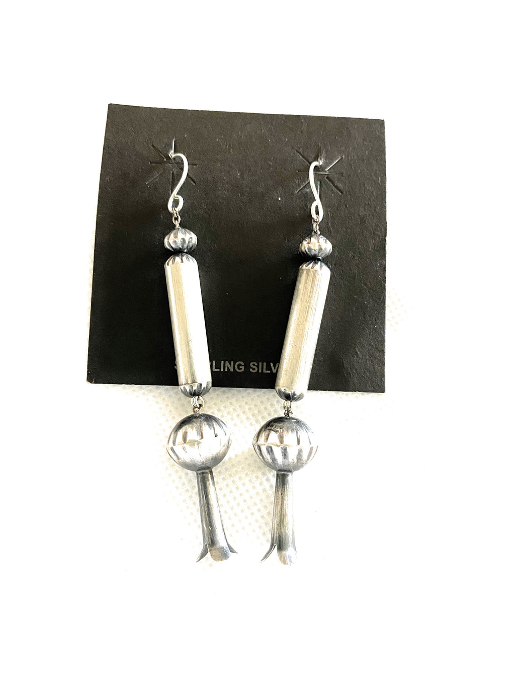 Handcrafted Sterling Silver Blossom Dangles