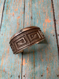 Handcrafted Sterling Silver Bracelet Stamped And Signed