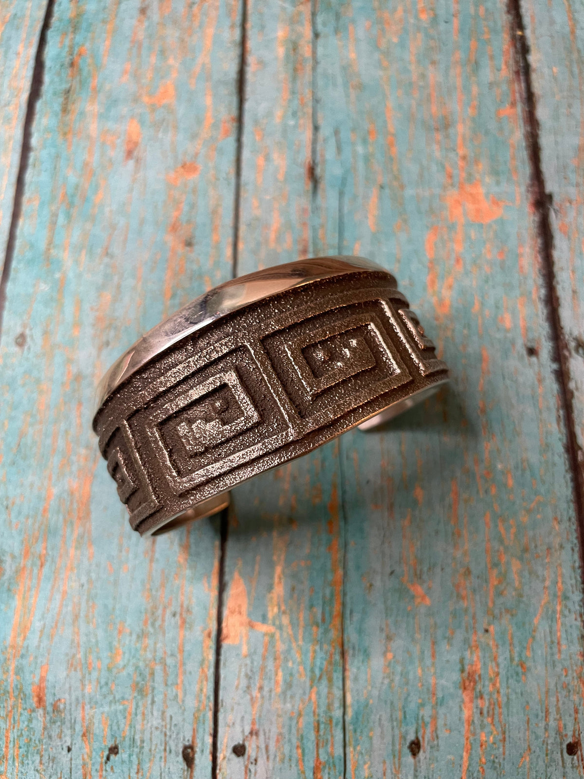 Handcrafted Sterling Silver Bracelet Stamped And Signed