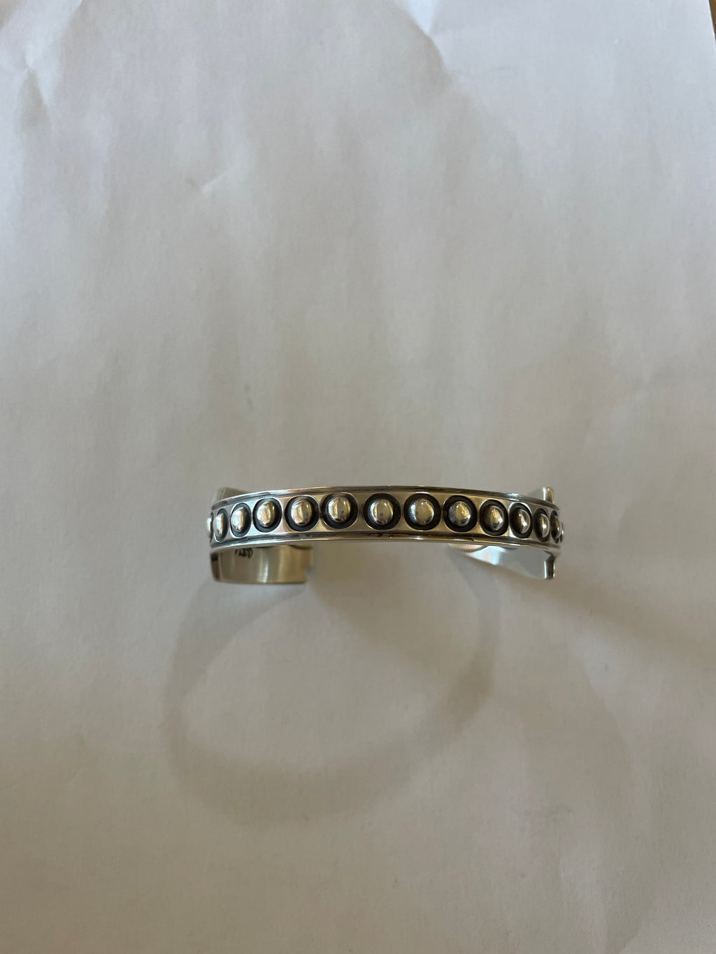 Handcrafted Sterling Silver Arrow Cuff Bracelet Signed